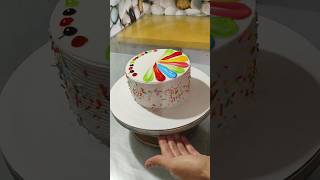 Multi Colour Combination For Birthday Celebration Cake  shorts youtubeshorts [upl. by Linnell642]