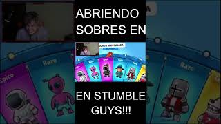 ABRIENDO SOBRES EN STUMBLE GUYS Y ESTO ME TOCO stumbleguys [upl. by Sixele]