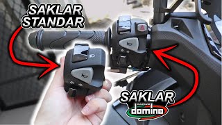 Perbandingan Saklar Standar Vario 160 amp Saklar Domino Hazard Lampu Pass [upl. by Yelknirb]