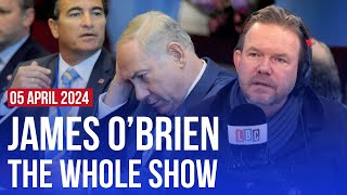 Netanyahus allies are pleading with him to stop  James OBrien  The Whole Show [upl. by Fernande]