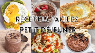 5 recettes de Petit Déjeuner FACILE et HEALTHY en moins de 5 minutes [upl. by Dieter]