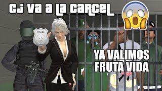 🚔🚨 CJ Y SUS AMIGOS van a la CÁRCEL 👮🚓 GTA SAN ANDREAS LOQUENDO 😱😮 [upl. by Tabbitha]