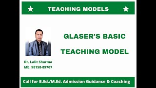 Glasers Basic Teaching Model [upl. by Benyamin]