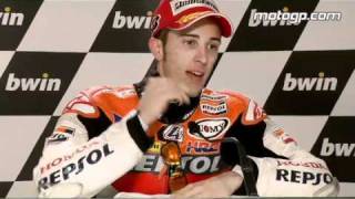 Andrea Dovizioso interview after the Estoril GP [upl. by Ocramed836]