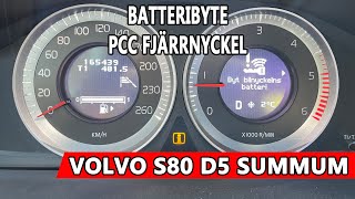 Batteribyte S80  PCC Fjärrnyckel [upl. by Aelhsa]