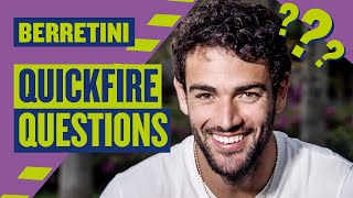 quotI think its such a special tournamentquot  Matteo Berrettini Quickfire Questions  LTA [upl. by Blessington]