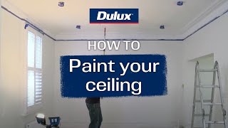 Stepbystep guide to painting your ceiling  Dulux [upl. by Hosbein]