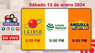 Lotería Nacional LEIDSA y Anguilla Lottery en Vivo 📺│Sábado 13 de enero 2024  855 PM [upl. by Boorman14]