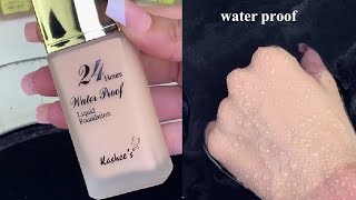 24 Hours water proof 💦 Liquid Foundation [upl. by Leizahaj]