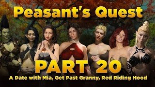 peasants Quest part 20  A date with Mia get past granny Red riding hood [upl. by Suoivatnom]