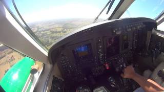 KING AIR C90 GTi VFR FLIGHT SSKG [upl. by Auqinet]