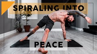 Spiraling Into Peace 20 Minute Vinyasa Yoga Practice [upl. by Neela218]