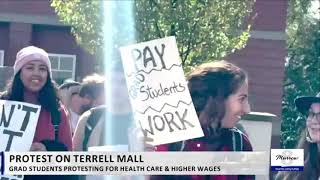 Grad students protest for wages benefits on WSU campus [upl. by Saimon]