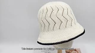 Outdoor Hat Manufacturer In China Bucket Hats With Rmbroidered Logos UVprotective Elastic Caps [upl. by Ofloda]