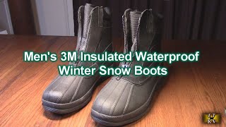 NORTIV 8 Mens Insulated Waterproof Winter Snow Boots [upl. by Fortunia]