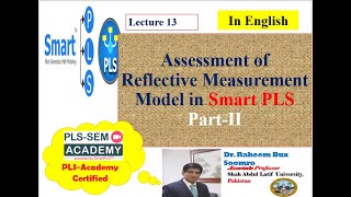 Smart PLSSEM Lectrue 13 Reflective Measurement Model PartII [upl. by Ladew]