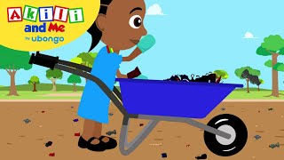 STORYTIME Lala Land Clean up Day  New Words with Akili and Me  African Educational Cartoons [upl. by Solohcin]