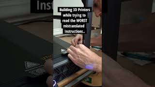 Instructions Unclear Building 3D Printers 3dprinting 3dprinted 3dprinter 3dprint [upl. by Ntisuj]