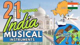 PART2  21 FAMOUS INDIA MUSICAL INSTRUMENTS WITH NAMES AND PICTURES  CHORDOPHONE amp IDIOPHONE [upl. by Nirtak]