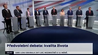 3 Předvolební debata Zástupci 10 stran o extremismu integraci cizinců a kvalitě života [upl. by Doykos]