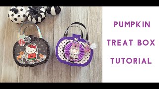 HALLOWEEN TREAT BOX TUTORIAL and Project Share  Halloween Treat Bags [upl. by Felicia505]