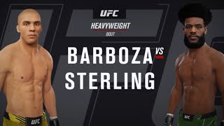 Edson Barboza vs Aljamain Sterling ufc 4 [upl. by Amadus]