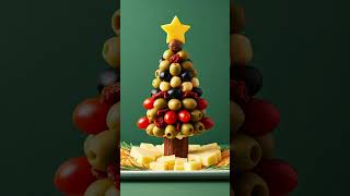 Olive Tomato Cheese Christmas Tree Appetizer 🎄🎅🎄 [upl. by Petrine832]