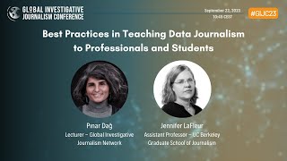 GIJC23  Best Practices in Teaching Data Journalism to Professionals and Students [upl. by Tamaru]