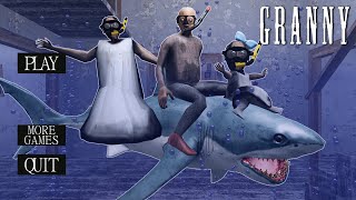 Playing as Granny Family vs Great White Shark  NEW Update Granny  Gameplay Animation p21 [upl. by Eilata]