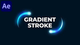 Gradient Stroke Animation in After Effects  After Effects Tutorial  No Plugins [upl. by Neillij]