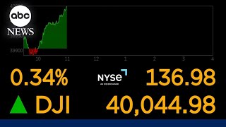 History made for stock market as Dow hits 40000 for the 1st time ever [upl. by Assiral11]