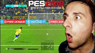 INCREÍBLES MIS PRIMEROS PARTIDOS EN PES 2018 [upl. by Zerlina]