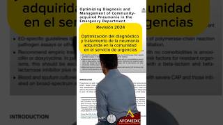 Diagnostico y tratamiento de la neumonía adquirida en la comunidad [upl. by Chisholm]