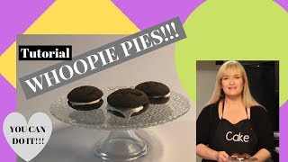 How to make WHOOPIE PIES l Recipe l Tutorial [upl. by Yelrihs59]