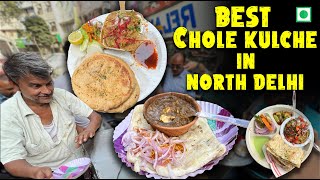 Best Chole Kulche In North Delhi  Street Food In Delhi [upl. by Eizeerb]