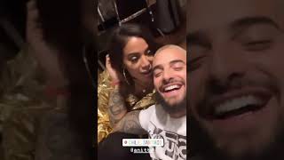 Maluma y Anitta en secretos Gira 1111 Chile [upl. by Nylahsoj]