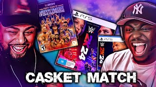 We Played A Casket Match In WWE 2K24 And Its FIRE Ft Tray [upl. by Selwyn]