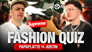 Papaplatte vs Justin FASHION QUIZ 👕⁉️ [upl. by Hilel]