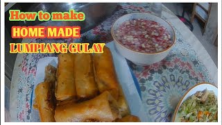 How to make HOME MADE LUMPIANG GULAY [upl. by Gnut]