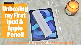 Unboxing my Ipad Air 4th Gen amp Apple Pencil 2nd Gen in 2024 Customization  Themepark [upl. by Walworth]