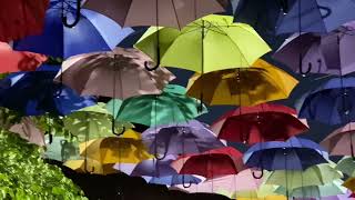 LIGHT UP AT NIGHT  UMBRELLA SKY PROJECT  TATEBAYASHI JAPAN [upl. by Geoff239]