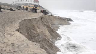 Biscarrosse Plage gros coef de marée 2 mars 2014 [upl. by Richella]