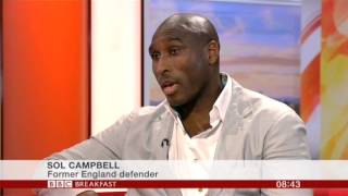 Sol Campbell Interview BBC Breakfast 2014 [upl. by Demaria]