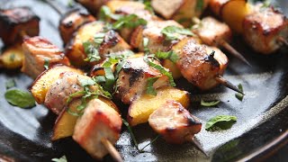 Nectarine amp Honey Pork Skewers [upl. by Maddy828]