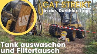 Heut in der Durchforstung hat der Cat Harvester gestreikt Dreck aus Tank waschen und Filtertausch [upl. by Bicknell]