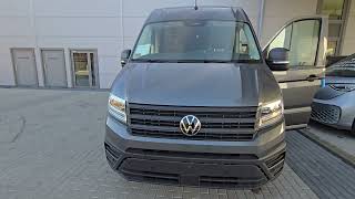 VOLKSWAGEN Crafter 35 Furgon LIFT  Szary Indium Metallic  prezentacja  zobacz  leasing [upl. by Dorise]