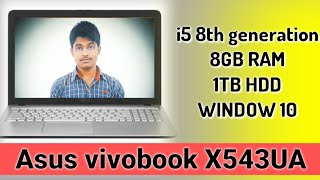 Unboxing amp Review ASUS VIVOBOOK X543UA i5 8th Gen under budget Laptop  Best laptop in₹ 40000 [upl. by Ahcsat]