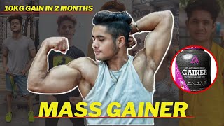 MASS GAINER Transformation  How to use MASS GAINER  Mass Gainer Results 100 [upl. by Nerraj]