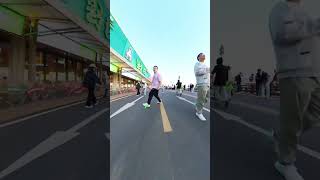 Drift board for street travel fitness travel beginner tutorial drift board sports running 26 [upl. by Hild288]