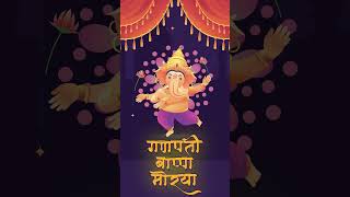 Ganesh Festival Wishes Greeting  ganeshchaturthi ganpatibappamorya ganeshchaturthistatus [upl. by Yednil360]